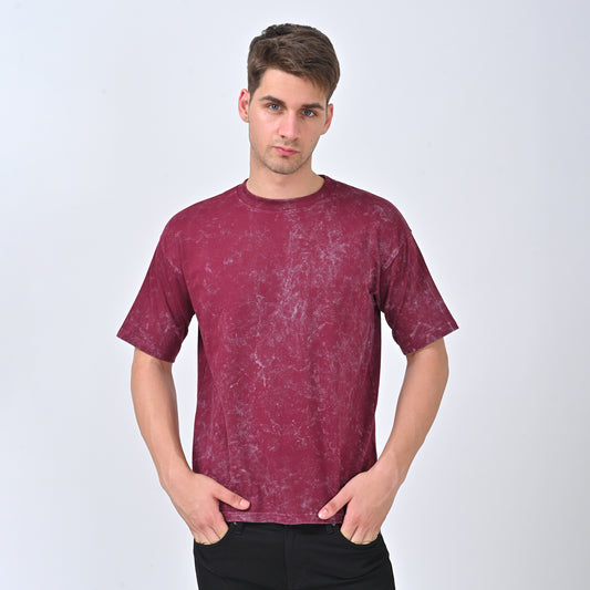 Maroon Acid Washed